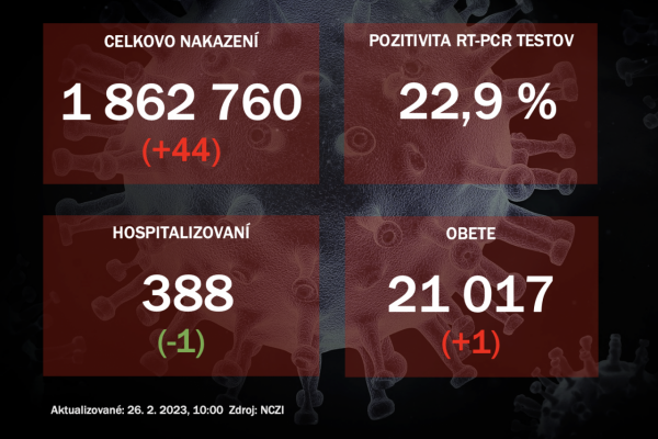 Koronavírus ONLINE: PCR testy za sobotu odhalili 44 pozitívnych