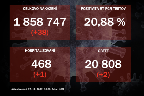 Koronavírus ONLINE: PCR testy potvrdili v pondelok 38 pozitívnych