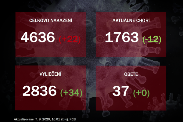 Koronavírus na Slovensku: Pribudlo 22 nakazených